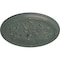 Ekena Millwork Luton Ceiling Medallion (Fits Canopies up to 3 1/2"), Hand-Painted Cloud Burst Crackle, 21"OD x 2"P CM21LUCBC - alternate 3